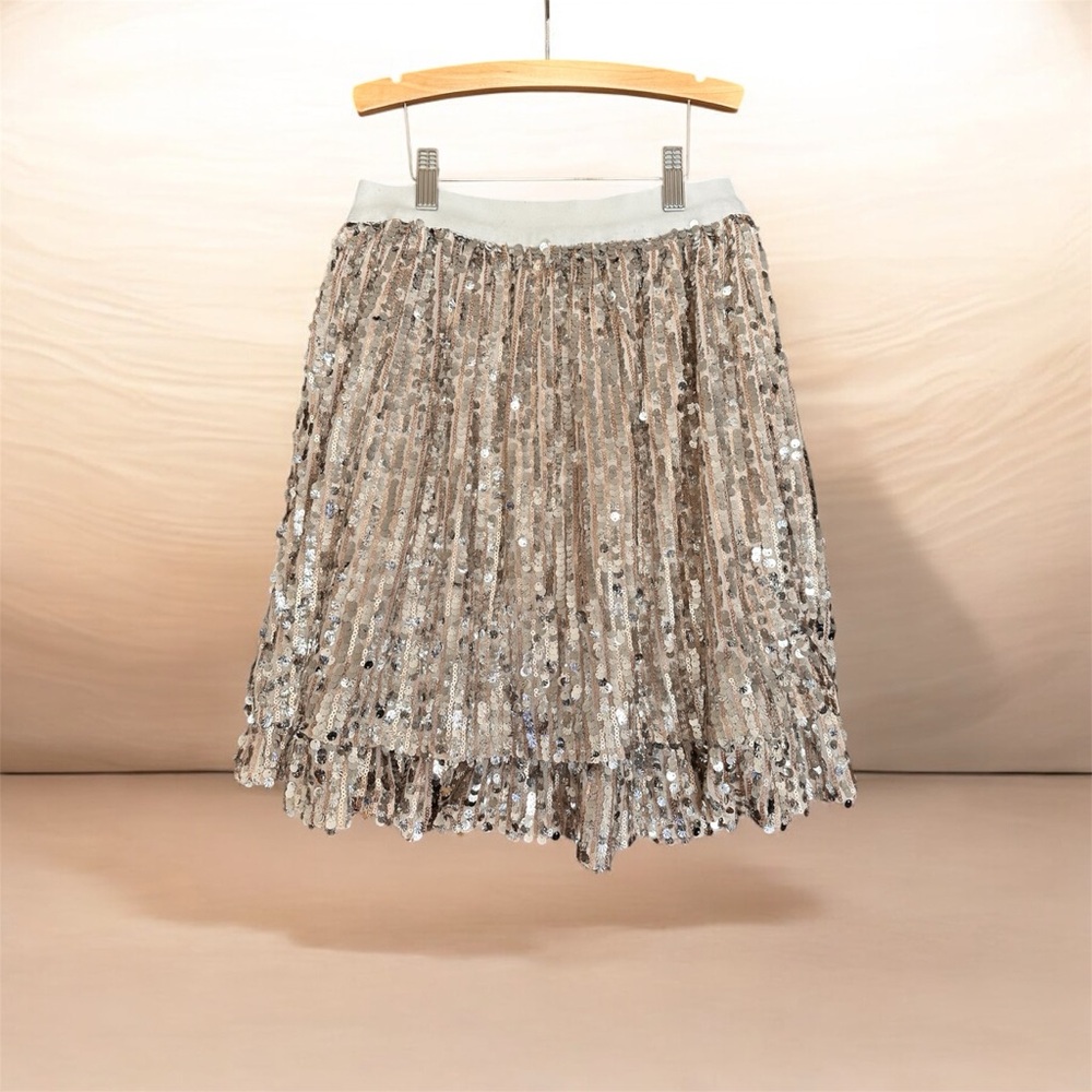 Sparkling Silver/bronze Sequin Skort for Kids